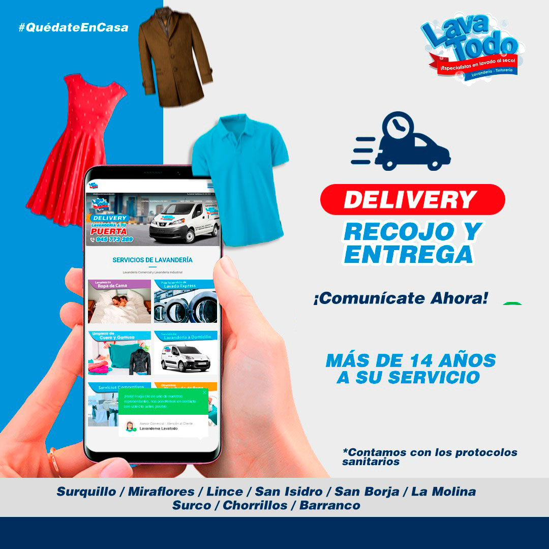 Lavanderia delivery en Lima Peru