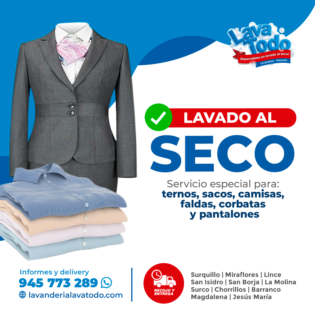 LAVADO AL SECO Terno camisa vestidos